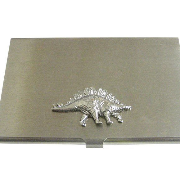 Dienosaur Stegosaurus Dice Holder - Rachmakes - Dice Holder  Textured Stegosaurus Dinosaur Business Card Holder